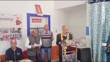 बांसवाड़ा: शहर के भारत विकास परिषद कार्यालय में वरिष्ठ नागरिक सेवा संस्थान ने 9 वृद्धजनों का किया सम्मान