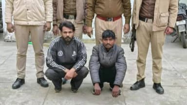 रेवाड़ी: CIA रेवाड़ी ने मुठभेड़ के बाद 5 हजार के इनामी वांछित बदमाश सहित चार बदमाशों को पकड़ा