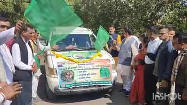 हरसूद: जनजातीय कार्य मंत्री डॉ. कुंवर विजय शाह ने कृषि रथ को हरी झंडी दिखाकर किया रवाना