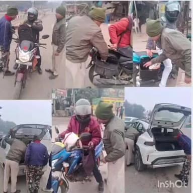 घोसवरी: घोसवरी पुलिस ने थाना क्षेत्र में चलाया सघन वाहन जांच अभियान, थानाध्यक्ष सत्यम तिवारी ने किया नेतृत्व