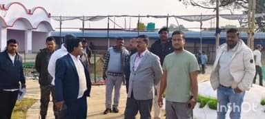 बौंसी: मंदार महोत्सव सह बौसी मेला की तैयारी को लेकर एडीएम और एसडीएम ने किया स्थल निरीक्षण