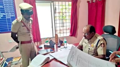 ಪಾವಗಡ: ತಿರುಮಣಿ ಪೊಲೀಸ್ ಠಾಣೆಗೆ ಹೆಚ್ಚುವರಿ ಪೊಲೀಸ್ ಅಧಿಕ್ಷಕರ ಭೇಟಿ ಪರಿಶೀಲನೆ