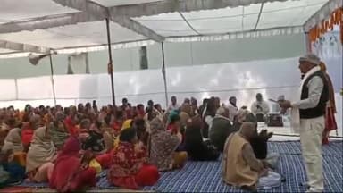 हिलसा: हिलसा के खाकी चौक स्थित डाक बंगले में अनुकूल ठाकुर जी के सत्संग में उमड़ा श्रद्धालुओं का सैलाब