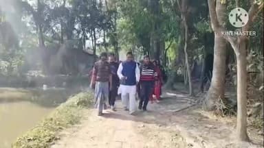 কাঁথি ৩: পঁচিশবেড়িয়া সংসদে ঢালাই রাস্তার নির্মাণের শুভ উদ্ধোধনে উপস্থিত কাঁথি -৩ পঞ্চায়েত সমিতির সভাপতি বিকাশ চন্দ্র বেজ