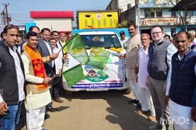 देवास नगर: वर्ष 2026 कृषक कल्याण वर्ष के रूप में मनाया जाएगा, कलेक्टर एवं जनप्रतिनिधियों ने कृषि रथ को हरी झंडी दिखाई