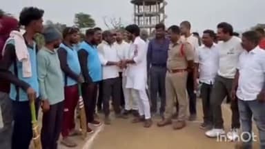 భామిని మండలం నులకజోడు గ్రామంలో క్రికెట్ టోర్నమెంట్ ప్రారంభం