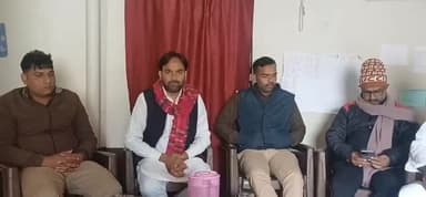 मनरेगा बचाओ संग्राम कार्यक्रम से पहले कांग्रेस नेता अहमद शमशाद को किया घर हाउस अरेस्ट।