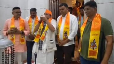 મહુવા: સોમનાથ સ્વાભિમાન પર્વ નિમિત્તે ધારાસભ્ય મોહનભાઈ ઢોડીયાનો ઓંડચ ખાતે શંખનાદ.