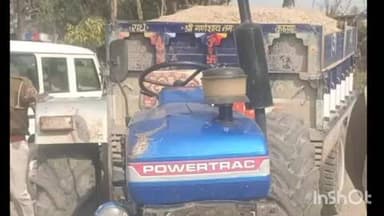 टोंक: बरौनी थाना पुलिस ने अवैध बजरी खनन कर परिवहन करते हुए एक ट्रैक्टर-ट्रॉली को किया ज़ब्त