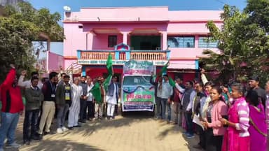 लांजी: भानेगांव में कृषक कल्याण वर्ष 2026 के तहत कृषि रथ यात्रा का शुभारंभ, लांजी विधायक ने दिखाई हरी झंडी