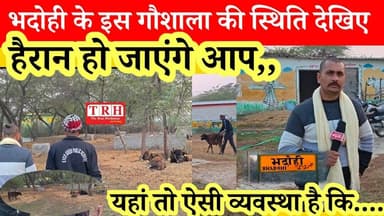 भदोही के इस गौशाला की स्थिति देखिए, हैरान हो जाएंगे #bhadohinews