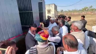 मेड़ता: मेड़ता के बासनी नेता गांव के GSS में 5000 केवी ट्रांसफॉर्मर का हुआ उद्घाटन