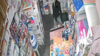 छतरपुर नगर: सटई रोड पर 4 दुकानों के ताले टूटे, घटना का सीसीटीवी वीडियो आया सामने