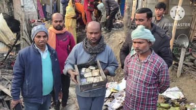 समेली: समेली के मुरादपुर में चूल्हे की चिंगारी से दो घर जलकर राख, शादी के जेवर व घरेलू सामान भी जले