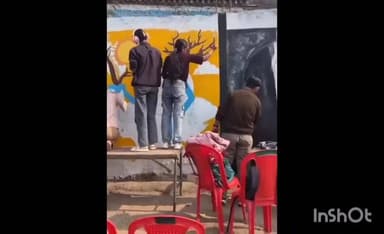 तानसेन: स्वच्छता की अलख: छात्रों ने दीवारों पर उकेरी सुंदर कलाकृतियां, कलेक्टर-निगमायुक्त ने दिए पुरस्कार