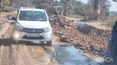 कटघोरा: गोपालपुर-जेंजरा रोड पर बिना डायवर्सन काम शुरू, कीचड़ और जाम में फंस रहे राहगीर