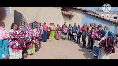 चलकुशा: चलकुसा में प्रमुख ने जरूरतमंदों के बीच कंबल बांटे