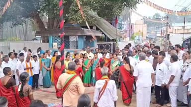 ஆம்பூர்: சாத்தாம்பாக்கம் பகுதியில் 3 மதத்தினருடன் இணைந்து பொங்கலிட்டு கோலாட்டம் ஆடி சமத்துவ பொங்கல் கொண்டாடிய எம்எல்ஏ
