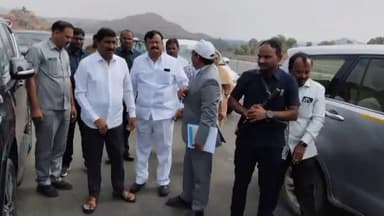 నల్లమాడలో రికార్డ్ సమయంలో వేసిన రోడ్డు పరిశీలించిన మంత్రి బీసీ జనార్దన్ రెడ్డి