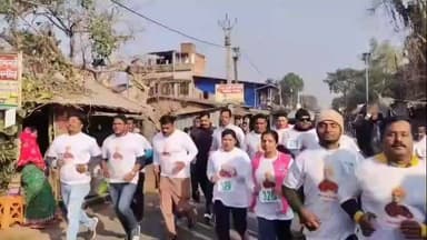 খানাকুল ১: নেশা মুক্ত সমাজ গড়ার আহবানে ম্যারাথন দৌড় প্রতিযোগিতা অনুষ্ঠিত হলো খানাকুলে