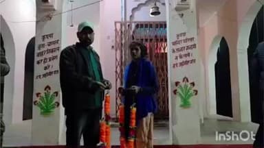 जलालपुर: जहांगीरगंज थाने के नारियल बावली चौक स्थित मंदिर में दो प्रेमी युगल ने की शादी