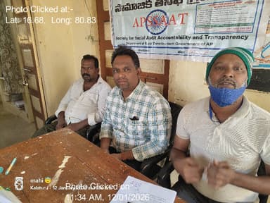 తోట్లవల్లూరు: 12-Jan-26 : 18Th Round Social Audit Gramasabha Kalaturu