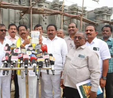 చరిత్రలో నిలిచిపోయేలా ఆలయ నిర్మాణం ఉంటుంది: ఎమ్మెల్యే జీవీ