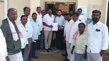 నాగిరెడ్డిపేట: అక్కంపల్లి గ్రామపంచాయతీ నూతన భవన నిర్మాణానికి ప్రభుత్వ స్థలాన్ని కేటాయించాలి, తహసిల్దార్ కు వినతిపత్రం అందించిన సర్పంచ్