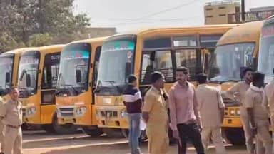 कवर्धा: जिले के स्कूली बस चालकों का स्वास्थ्य परीक्षण एवं सुरक्षा उपकरणों की विस्तृत जांच पीजी कॉलेज मैदान में हुई