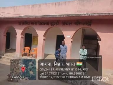 माननीय जिला अधिकारी महोदय जी जमुई जिला के खैरा प्रखंड के अंतर्गत ग्राम पंचायत राज, झुंडो के वार्ड नंबर 06 u.m.s jhundo