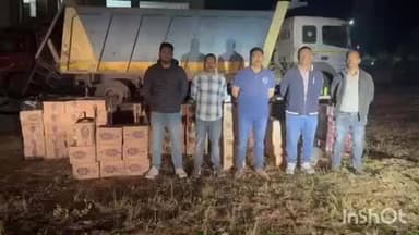 ખેરગામ: ખેરગામna જામનપાડા ખાતેથી પોલીસે 10,956 બોટલ ભરેલી હાઈવા ટ્રક જપ્ત કરી