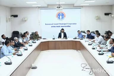 આણંદ શહેર: સ્ટેશન જવાના માર્ગ ઉપર આવેલ મહાનગરપાલિકા સભાખંડમાં સંકલન ની બેઠક યોજાઈ