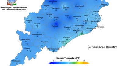 କଟକ ପୌରାଞ୍ଚଳ: ଜିଲ୍ଲାରେ ଆସନ୍ତାକାଲି ତାପମାତ୍ରା 11 ଡ଼ିଗ୍ରୀ ରହିବା ନେଇ ପାଣିପାଗ ବିଭାଗ ପକ୍ଷରୁ ସୂଚନା ପ୍ରଦାନ