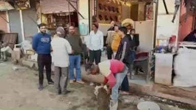 ईसागढ़: ईसागढ़ में बस स्टैंड, श्योपुर गेट स्थित सीसी सड़क निर्माण का नगर परिषद अध्यक्ष प्रतिनिधि ने किया निरीक्षण