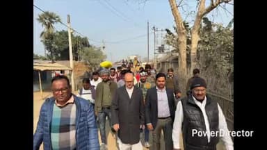 प्राणपुर: सांसद तारिक अनवर ने मनरेगा मजदूरों से की मुलाकात, सिंहेश्वर से झौआ बांध तक किया निरीक्षण