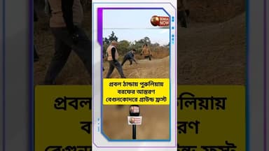 প্রবল ঠান্ডায় পুরুলিয়ায় বরফের আস্তরণ #বরফ #পুরুলিয়া #snowfall #purulia