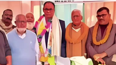 जोकीहाट: जोकीहाट जहानपुर विद्यालय में सेवानिवृत्त शिक्षक शेख मंसूर अहमद का सम्मान समारोह