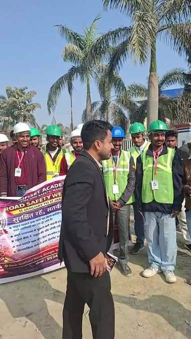 GIFISET academy ke तरफ से रोड सेफ्टी week