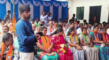 ಮಾಗಡಿ: ದೊಡ್ಡಯ್ಯನಪಾಳ್ಯ ಗ್ರಾಮದಲ್ಲಿ ಬಿಜೆಪಿ ಕಾರ್ಯಕರ್ತರ ಸಭೆ