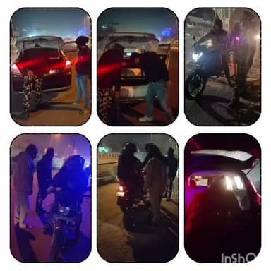 दुल्हिन बाज़ार: थाना क्षेत्र में अपराध रोकने और सुरक्षा व्यवस्था के लिए चलाया गया सघन वाहन जांच अभियान