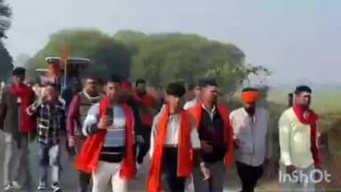 पटेरा: जरारू धाम से जागेश्वर धाम के लिए निकली पैदल यात्रा का पटेरा ब्लॉक के रेवझा कलां गांव में हुआ स्वागत