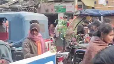 नवगछिया: मकर संक्रांति पर्व को लेकर नवगछिया बाजार में मंगलवार को सुबह से शाम तक खरीददारों की उमड़ी भीड़