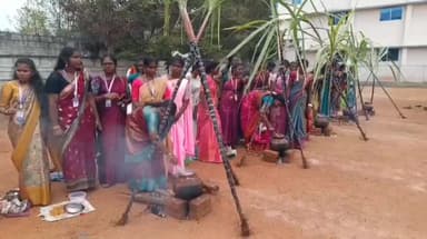 பாலக்கோடு: மாட்லாம்பட்டி தனியார் கல்லூரியில் பொங்கல் திருவிழா கொண்டாட்டம்