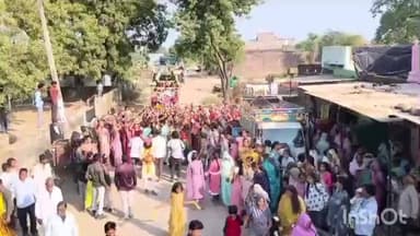 अरनोद: अचनारा में संगीतमय श्रीमद्भागवत कथा का आयोजन, कथा स्थल से निकाली गई भव्य कलश यात्रा