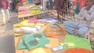 खामगाव: संक्रांतीनिमित्त पतंग बाजार सजला..