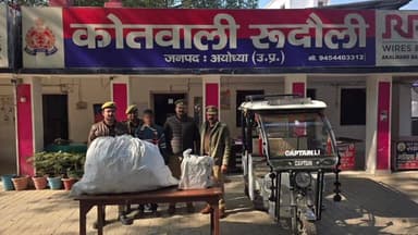 रुदौली: रूदौली पुलिस ने चोरी का खुलासा किया, एक अभियुक्त को माल सहित गिरफ्तार किया