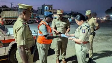 வாலாஜா: படவேட்டம்மன் கோவில் ஜங்ஷன் அருகே ராணிப்பேட்டை மாவட்ட எஸ்பி திடீராய்வு