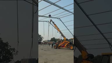 मंत्रियों के कार्यक्रम में किस तरीके से डोम लगते हैं मजदूर #indiangovt