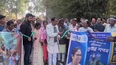 কাশীপুর: দীর্ঘদিনের দাবি পূরন এলাকাবাসীর,সুরাগ্রাম থেকে মুদিডি পর্যন্ত ৪ কিমি রাস্তার উদ্বোধন করলেন বিডিও