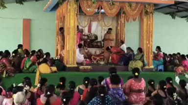 భూపాలపల్లి: జిల్లా కేంద్రంలోని రామాలయంలో వైభవంగా గోదా రంగనాదుల కళ్యాణ మహోత్సవం